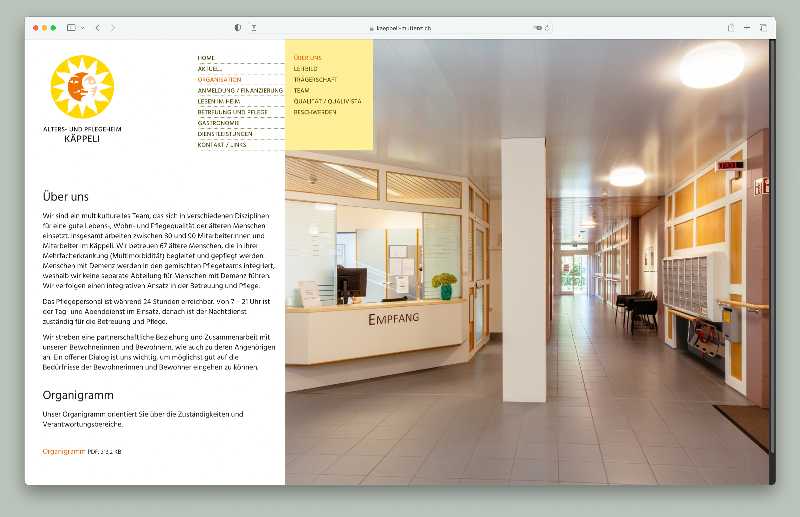 Vorschau der Webseite kaeppeli-muttenz.ch auf einem Desktop-Computer