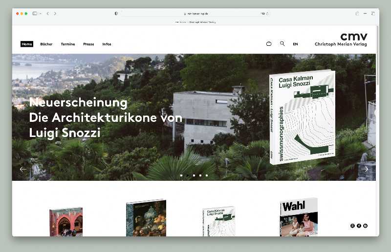 Vorschau der Webseite merianverlag.ch auf einem Desktop-Computer